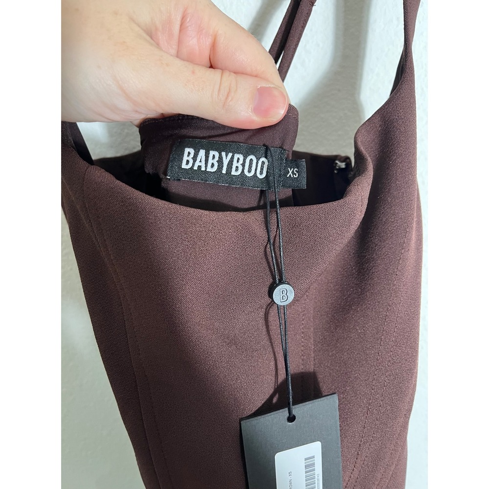 BABYBOO Cornelia Maxi Dress in Plum Brown - Picture 7 of 12